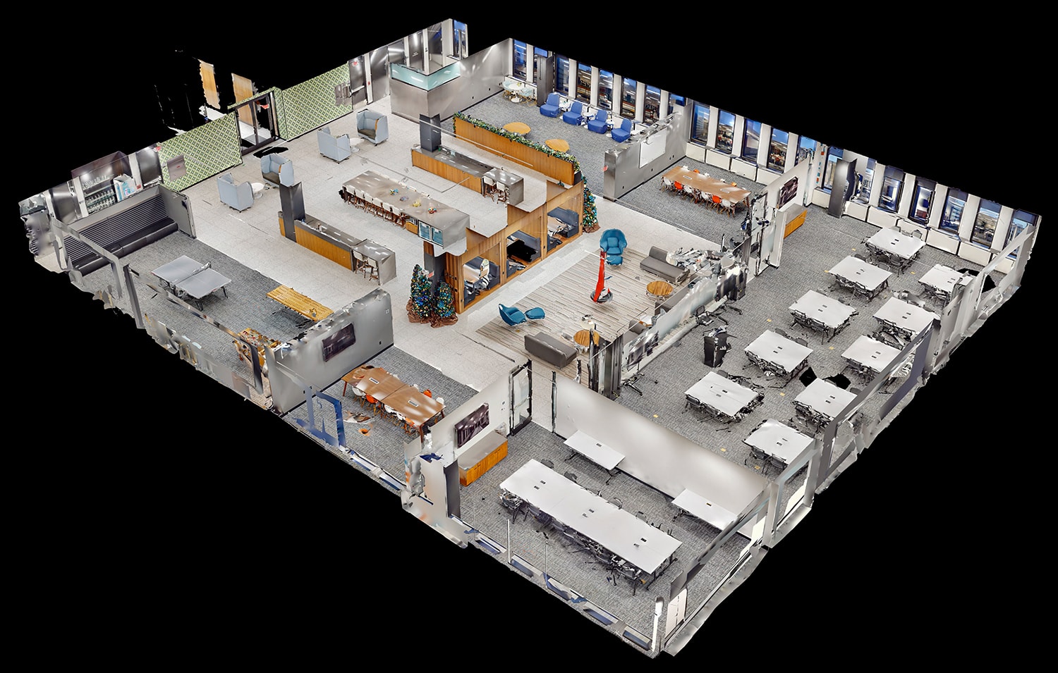 amenity level rendering